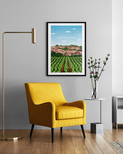 Affiche Saint Emilion AOC