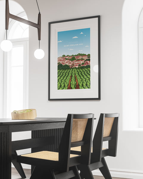 Affiche Saint Emilion AOC