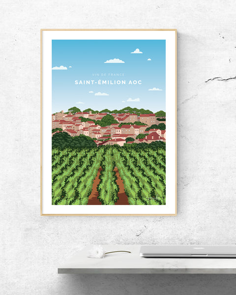 Affiche Saint Emilion AOC